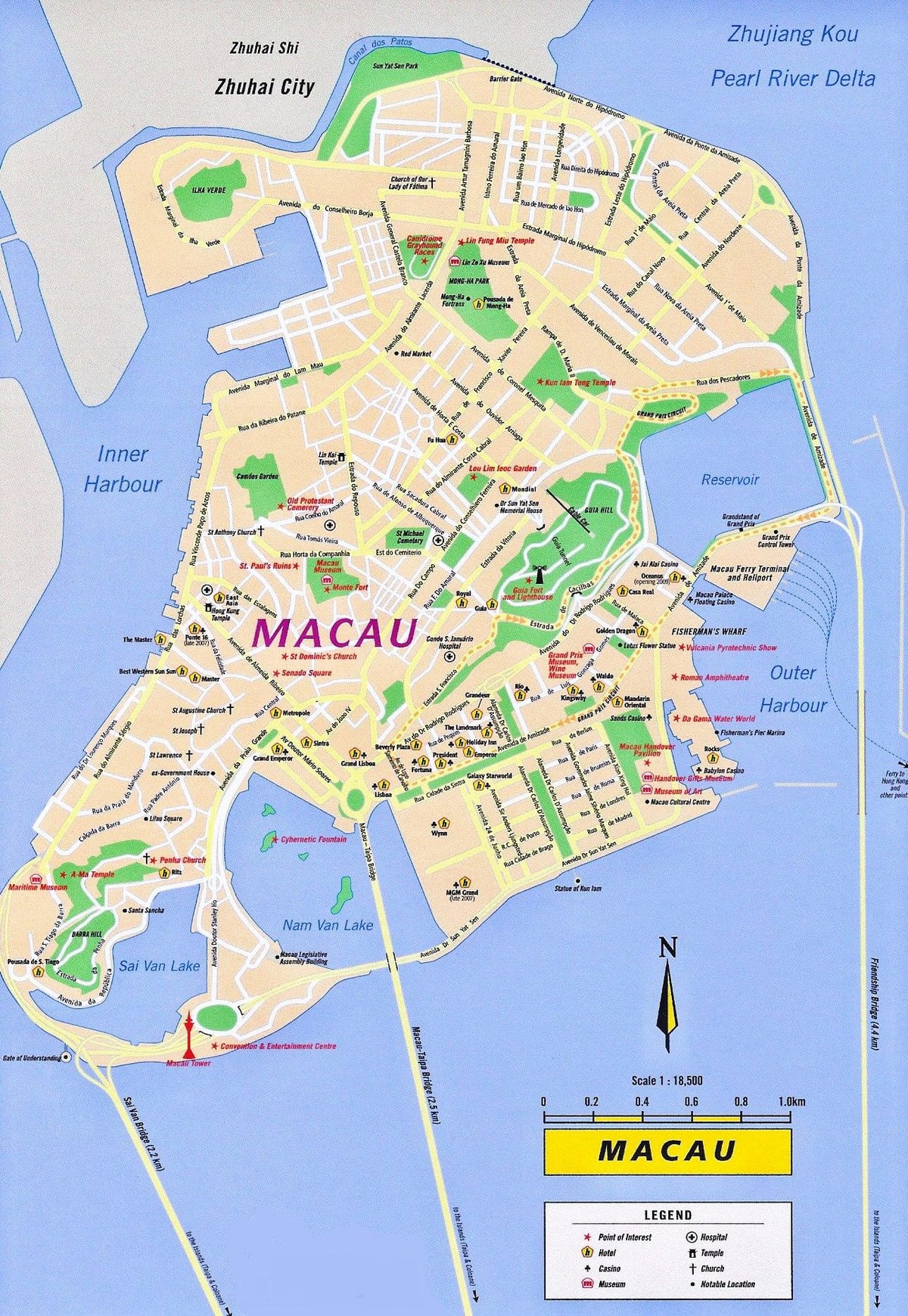 Macau Makao karte