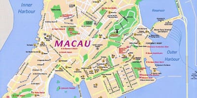 Macau Makao karte